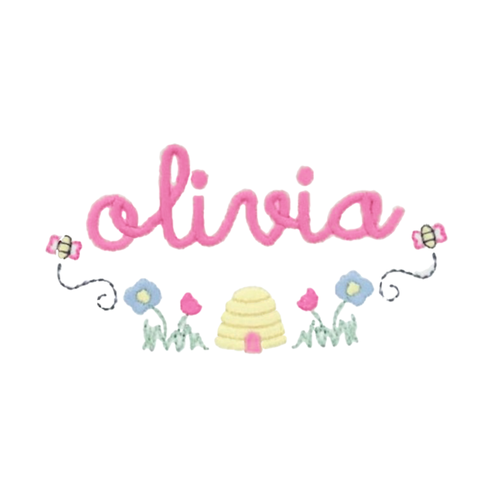 Spring Bees Embroidery Design