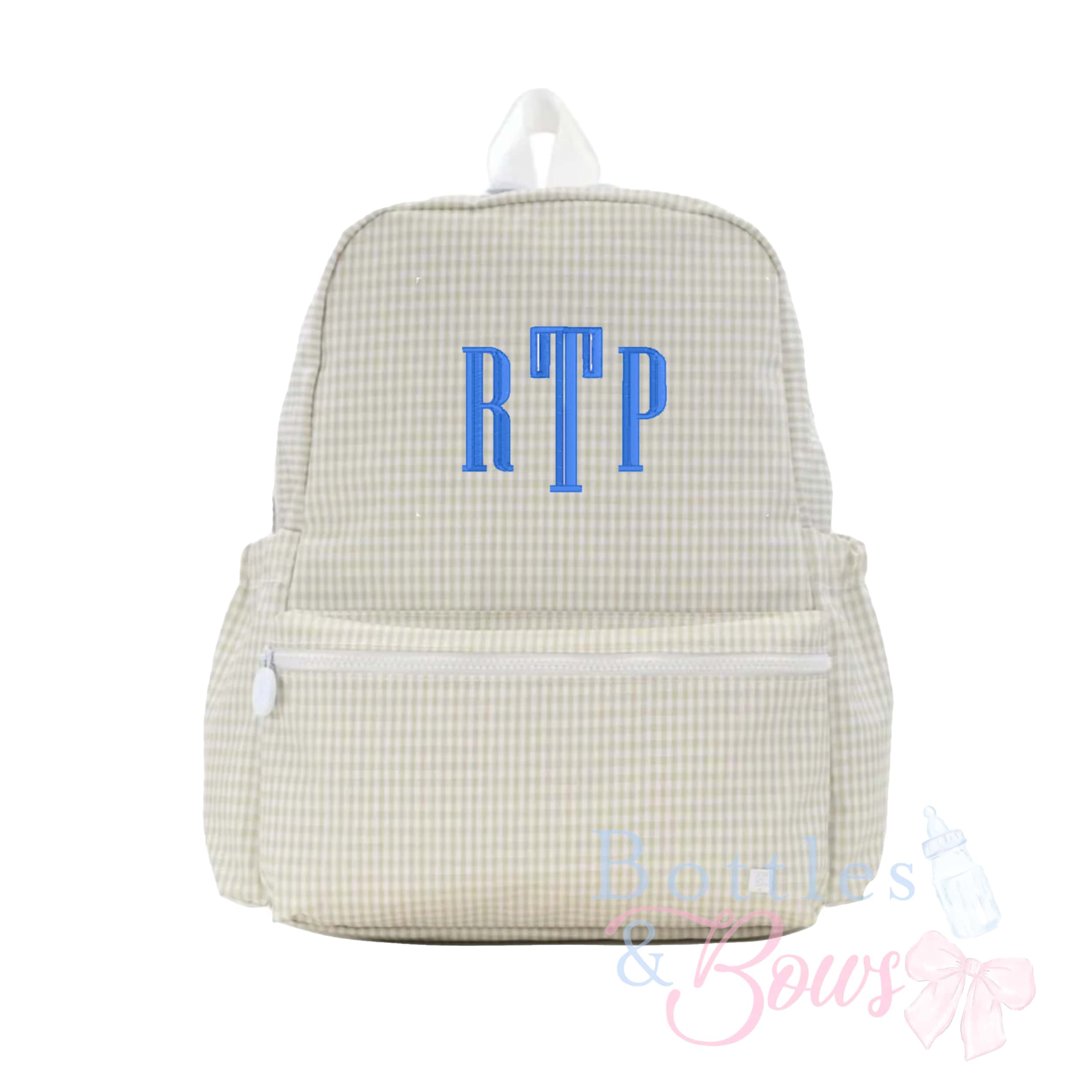 Pearl Grey Embroidered Backpack - Thumbnail 4