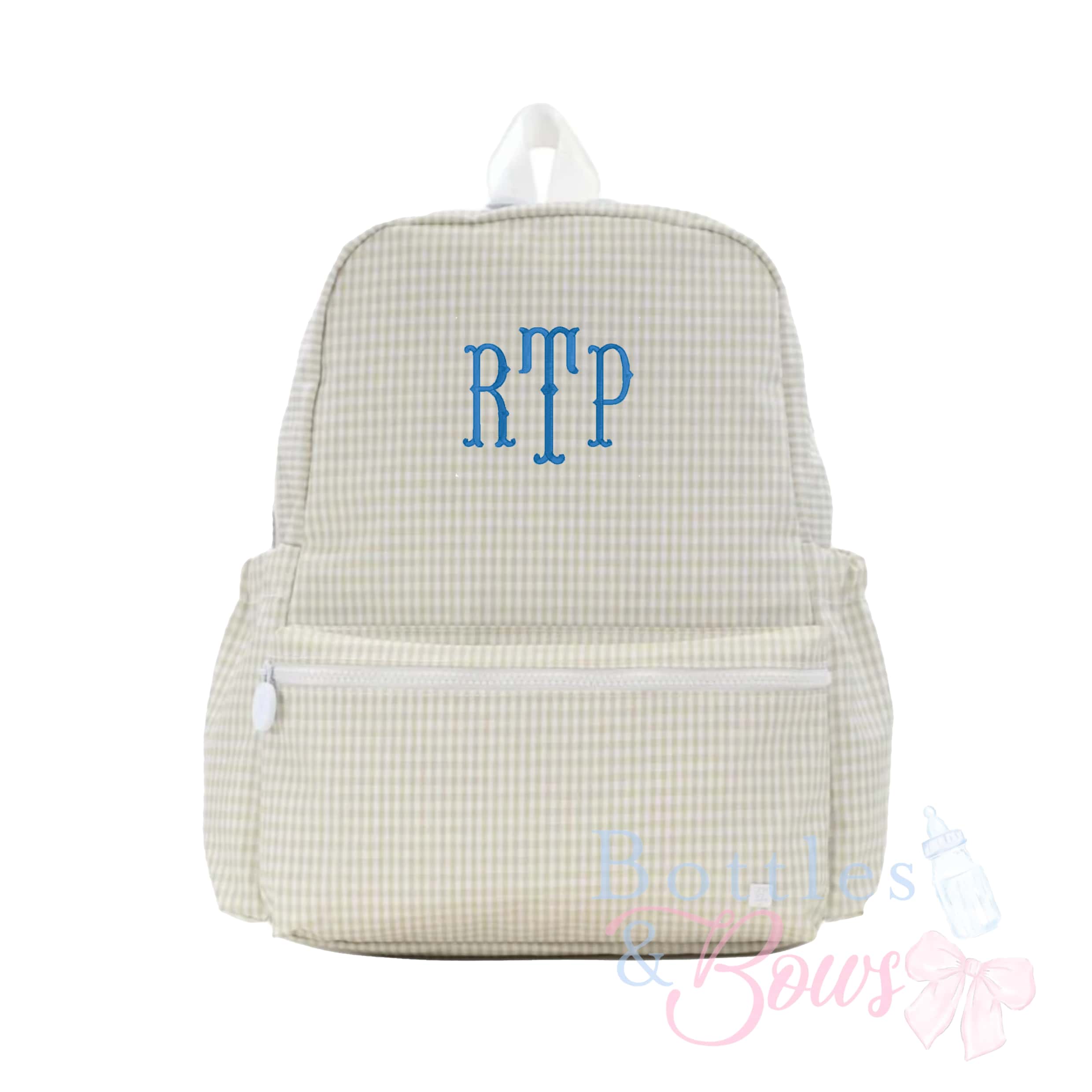 Pearl Grey Embroidered Backpack - Thumbnail 5