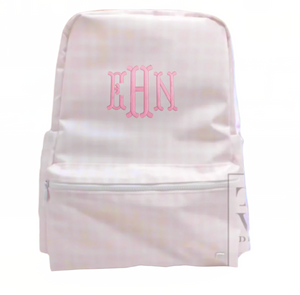 Pink Plaid Backpack