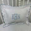 Blue Nursery Pillow with Monogram