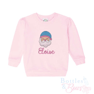 Light Pink Embroidered Sweatshirt