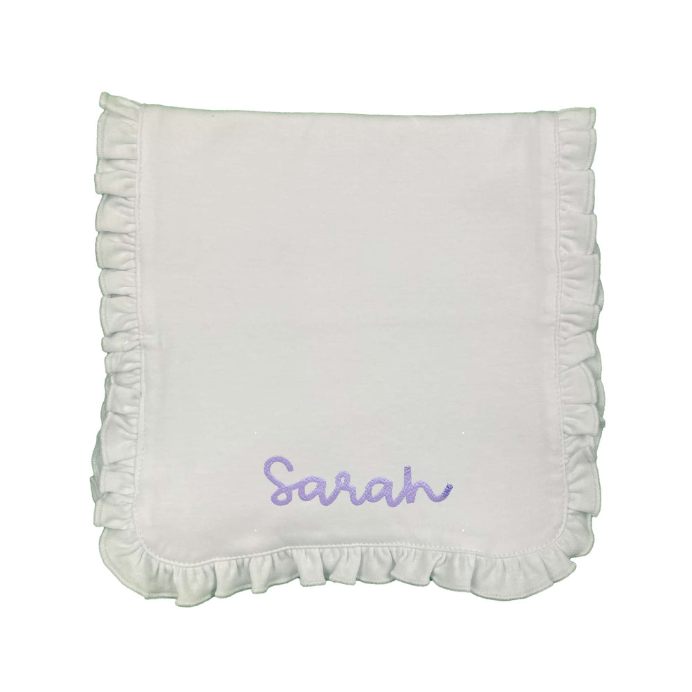 Simple Name Embroidered Burp Cloth