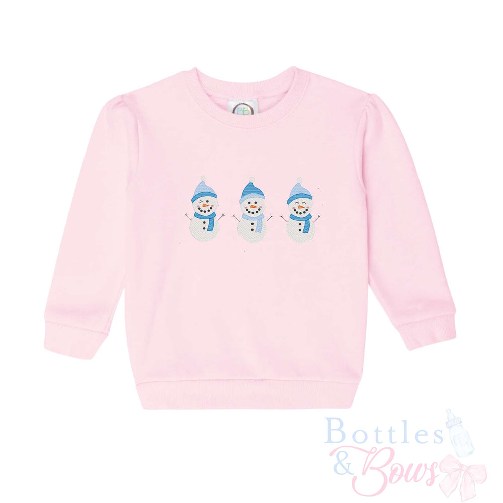 Light Pink Embroidered Sweatshirt