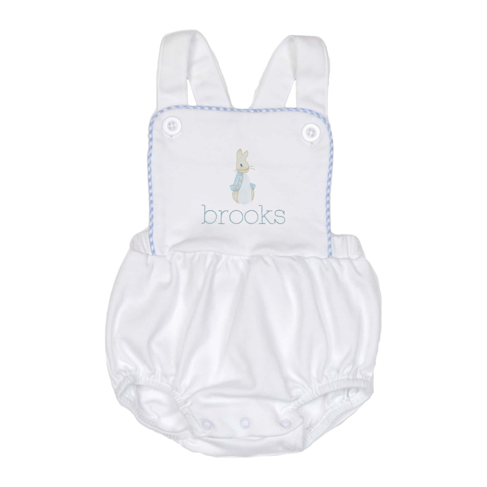 Peter Rabbit Name Gingham Sunsuit