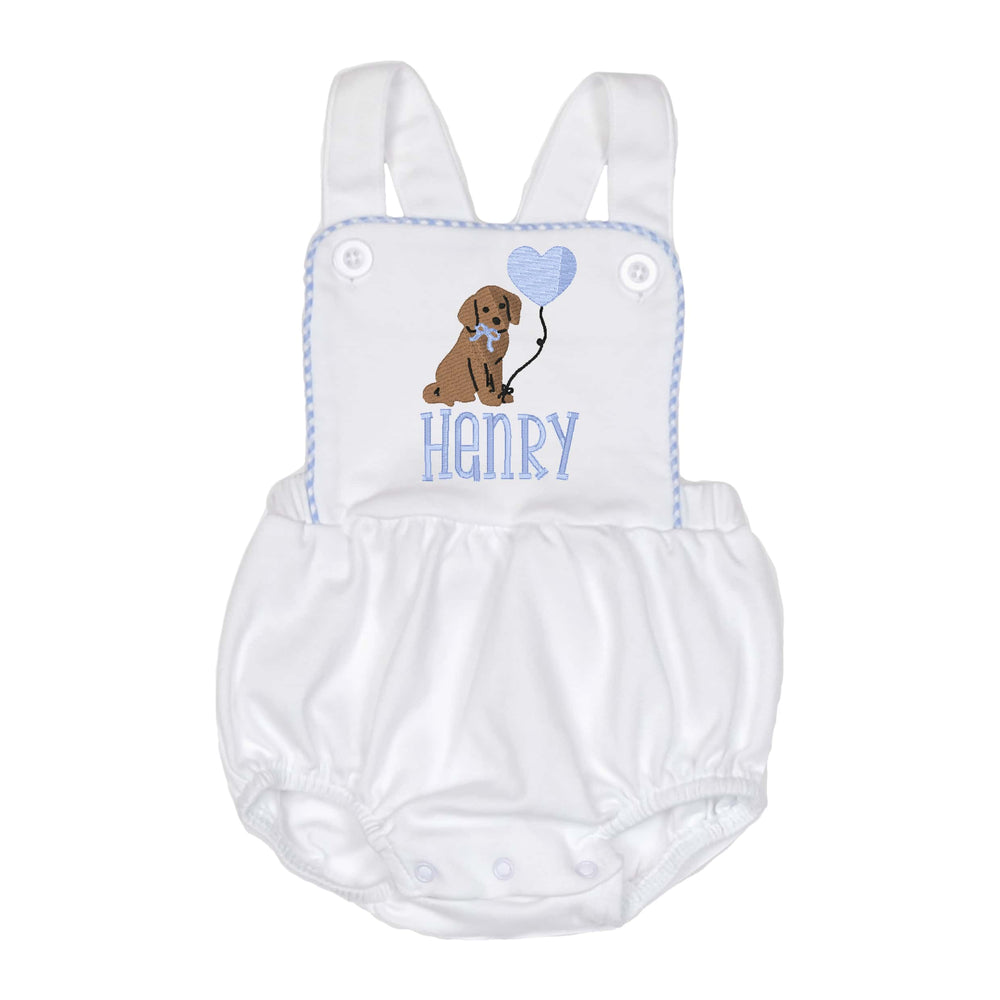 Lab Heart Name Gingham Sunsuit