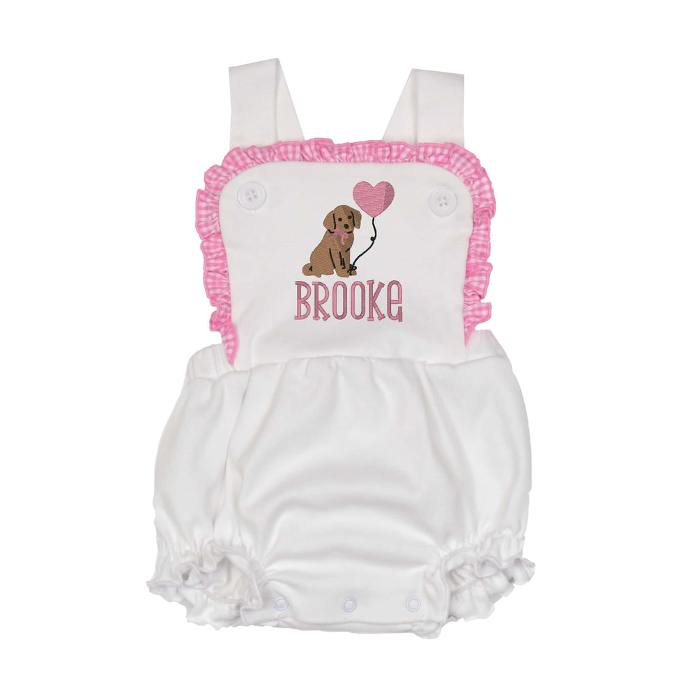 Girls Embroidered Sunsuit