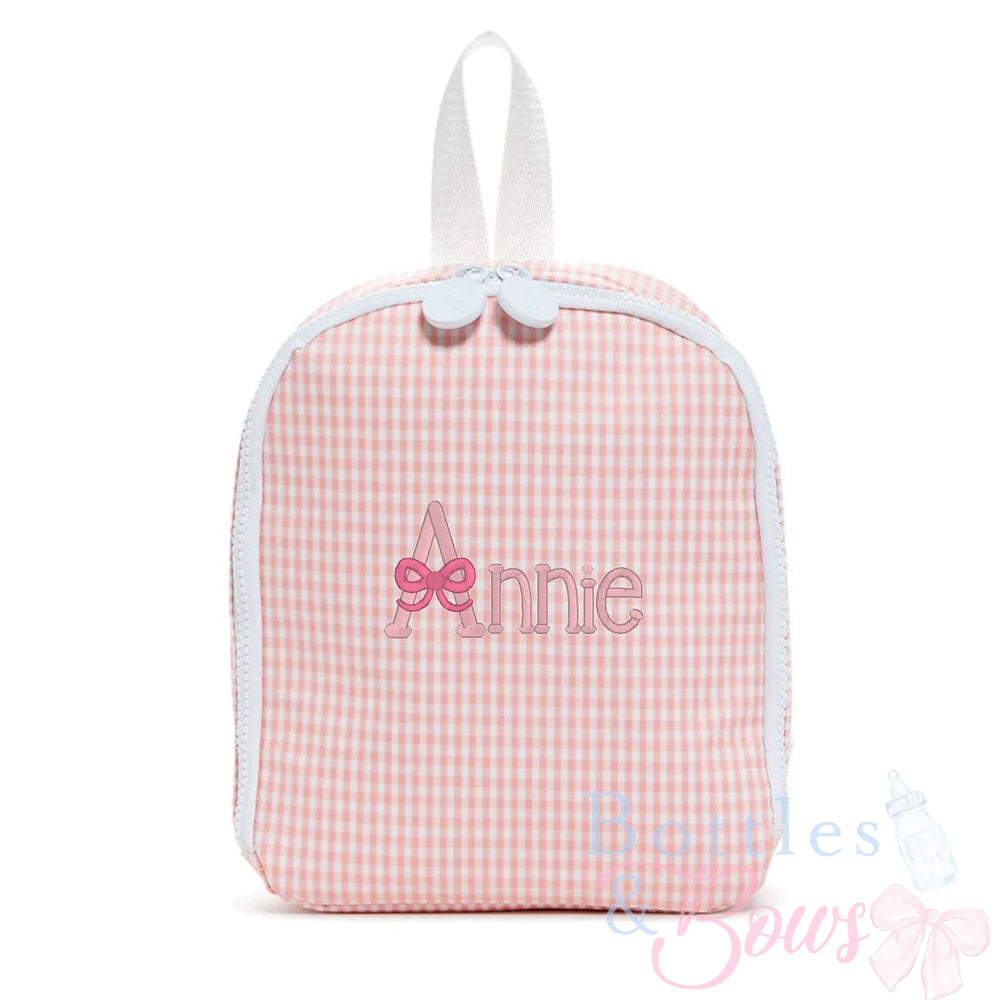 Taffy Gingham Embroidered Lunchbox