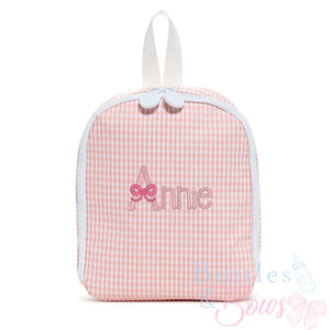Taffy Gingham Embroidered Lunchbox