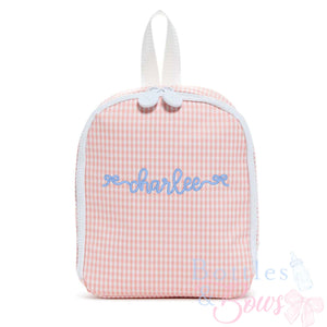 Taffy Gingham Embroidered Lunchbox