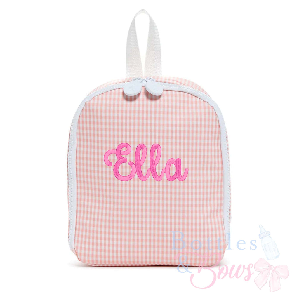 Taffy Gingham Embroidered Lunchbox