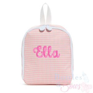 Taffy Gingham Embroidered Lunchbox