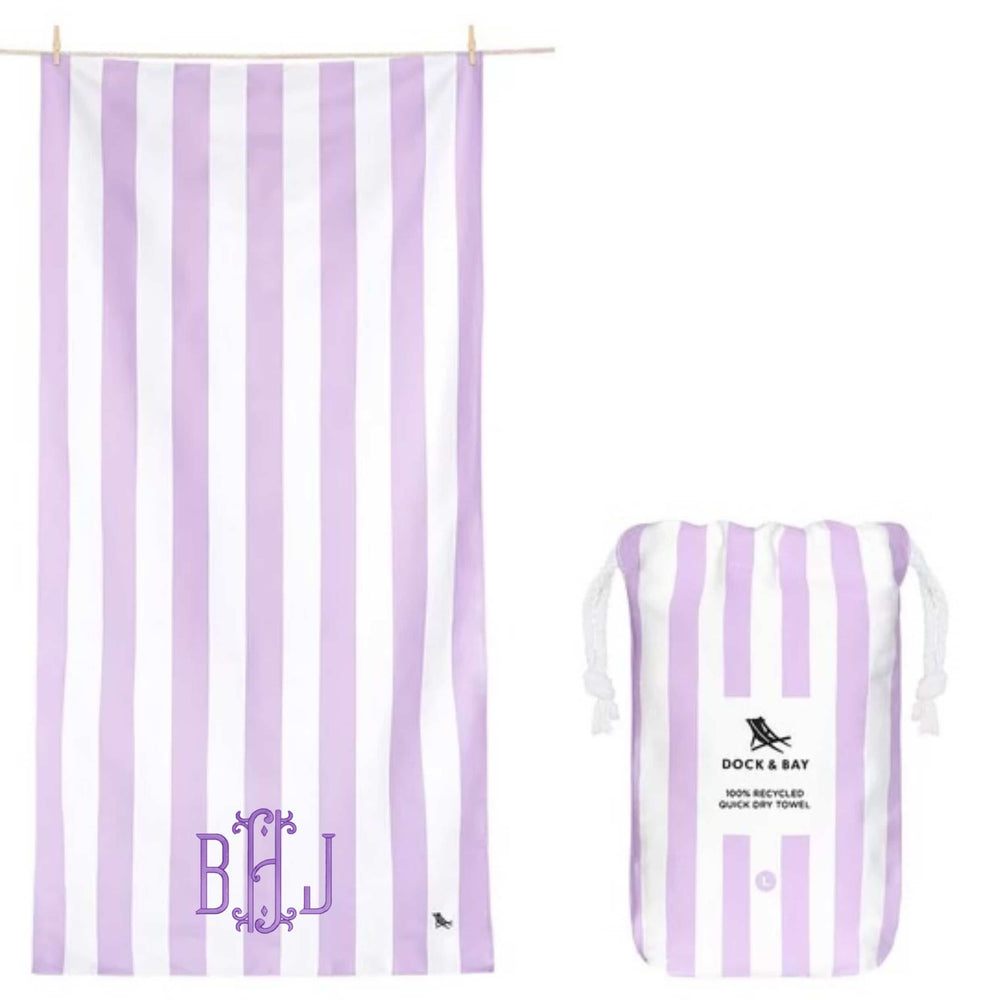 Dock and Bay Towel (Purple)