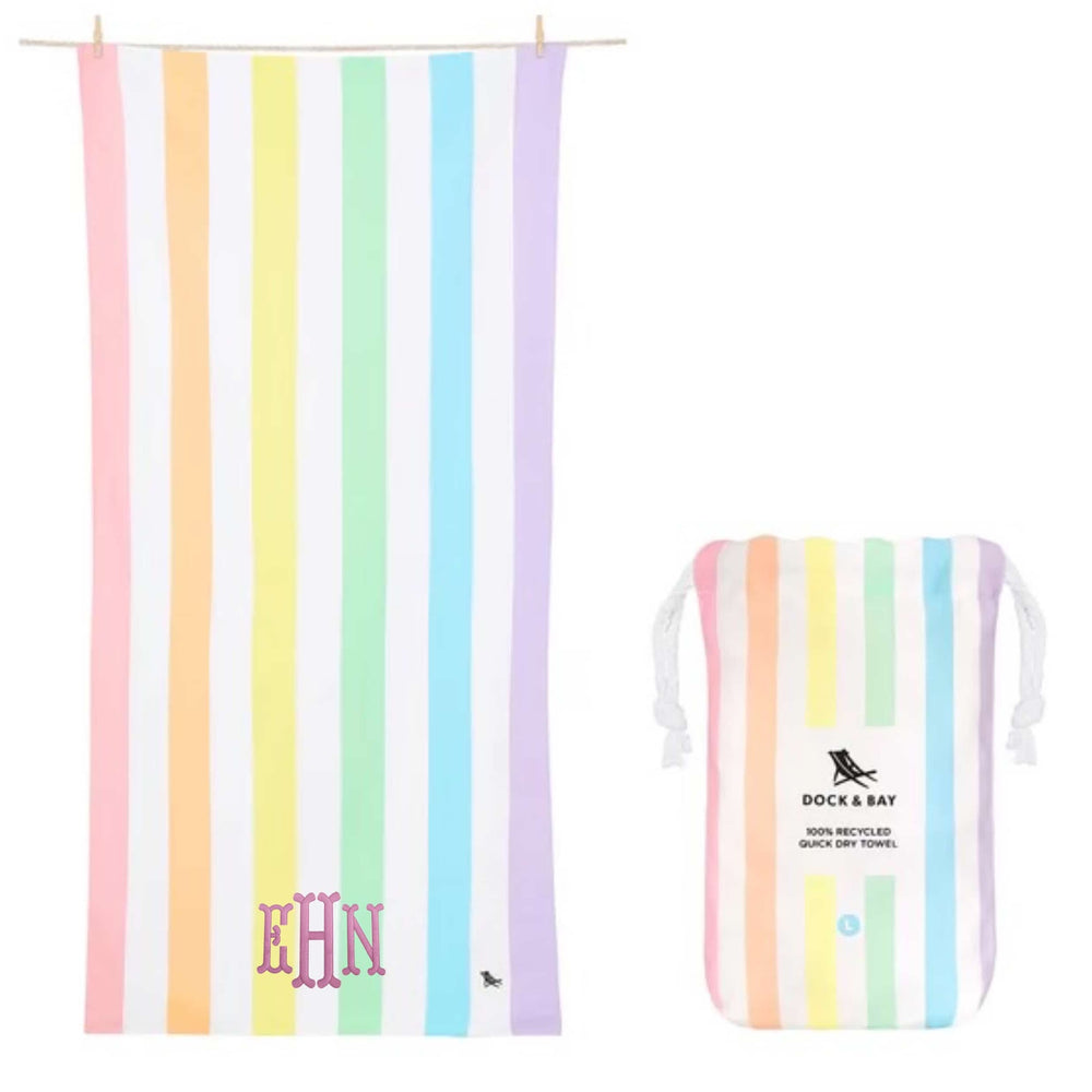 Dock and Bay Towel (Rainbow)