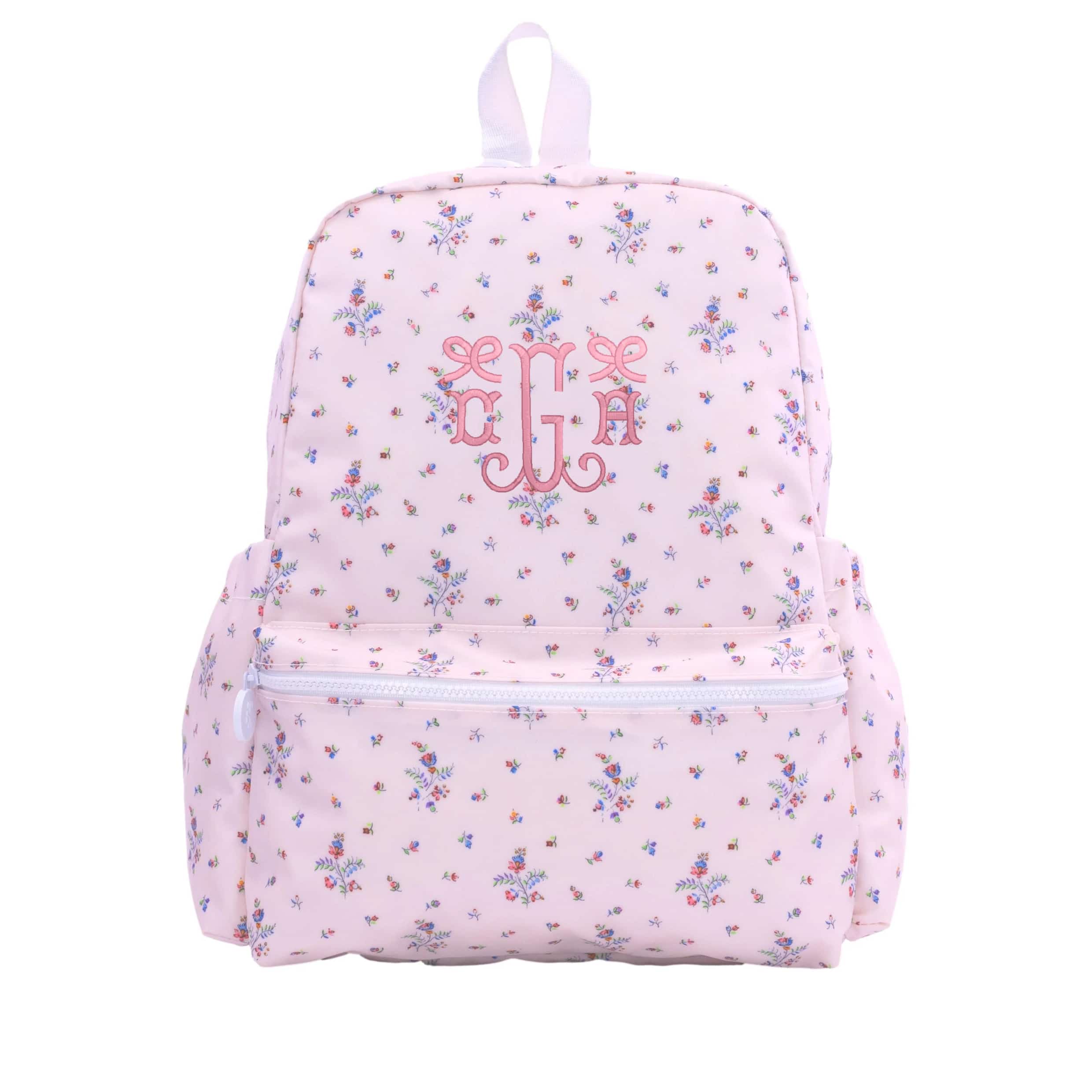 Pink Fleurie Embroidered Backpack - Thumbnail 3