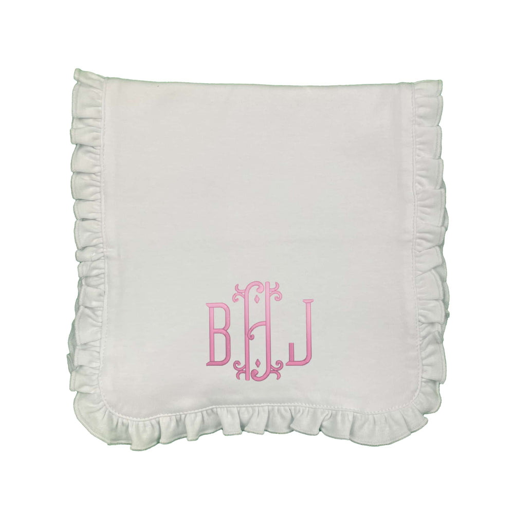 Initials Embroidered Burp Cloth