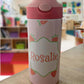 Custom Water Bottle with Pop-up Straw and Handle, Stainless Steel Insulated Sippy Cups