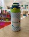 Custom Water Bottle with Pop-up Straw and Handle, Stainless Steel Insulated Sippy Cups