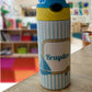 Custom Water Bottle with Pop-up Straw and Handle, Stainless Steel Insulated Sippy Cups