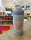 Custom Water Bottle with Pop-up Straw and Handle, Stainless Steel Insulated Sippy Cups