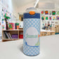 Custom Water Bottle with Pop-up Straw and Handle, Stainless Steel Insulated Sippy Cups