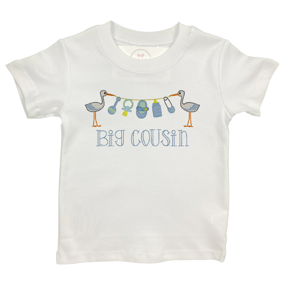 Big Cousin Embroidered Stork Shirt