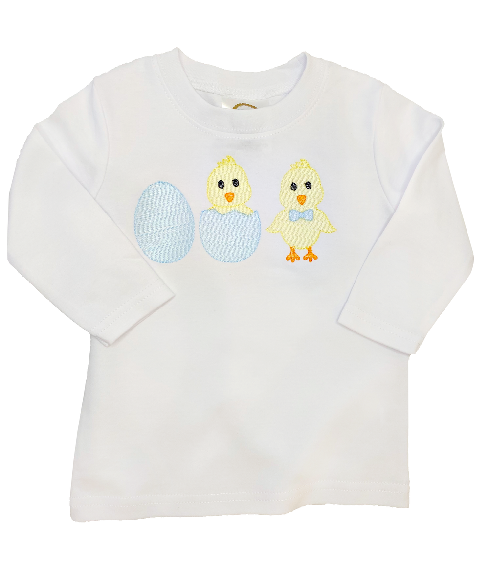 Easter Chicks Embroidered Shirt