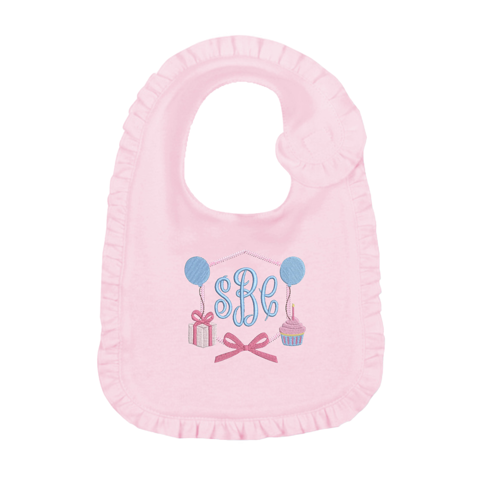 Birthday Embroidered Bib