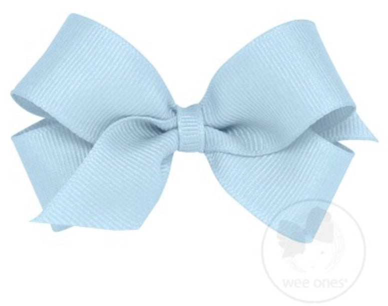 Mini Grosgrain Bow - Millennium Blue