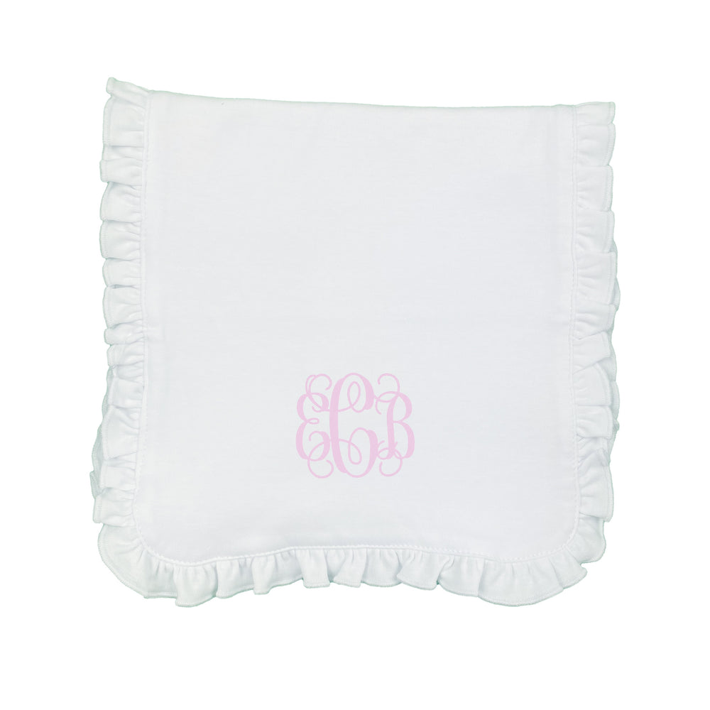 Embroidered Initial Burp Cloth