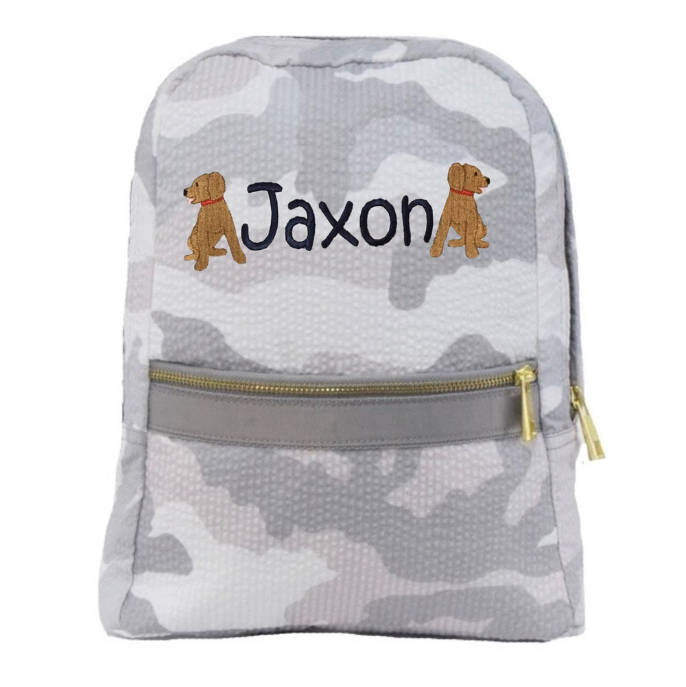 Camo Seersucker Backpack