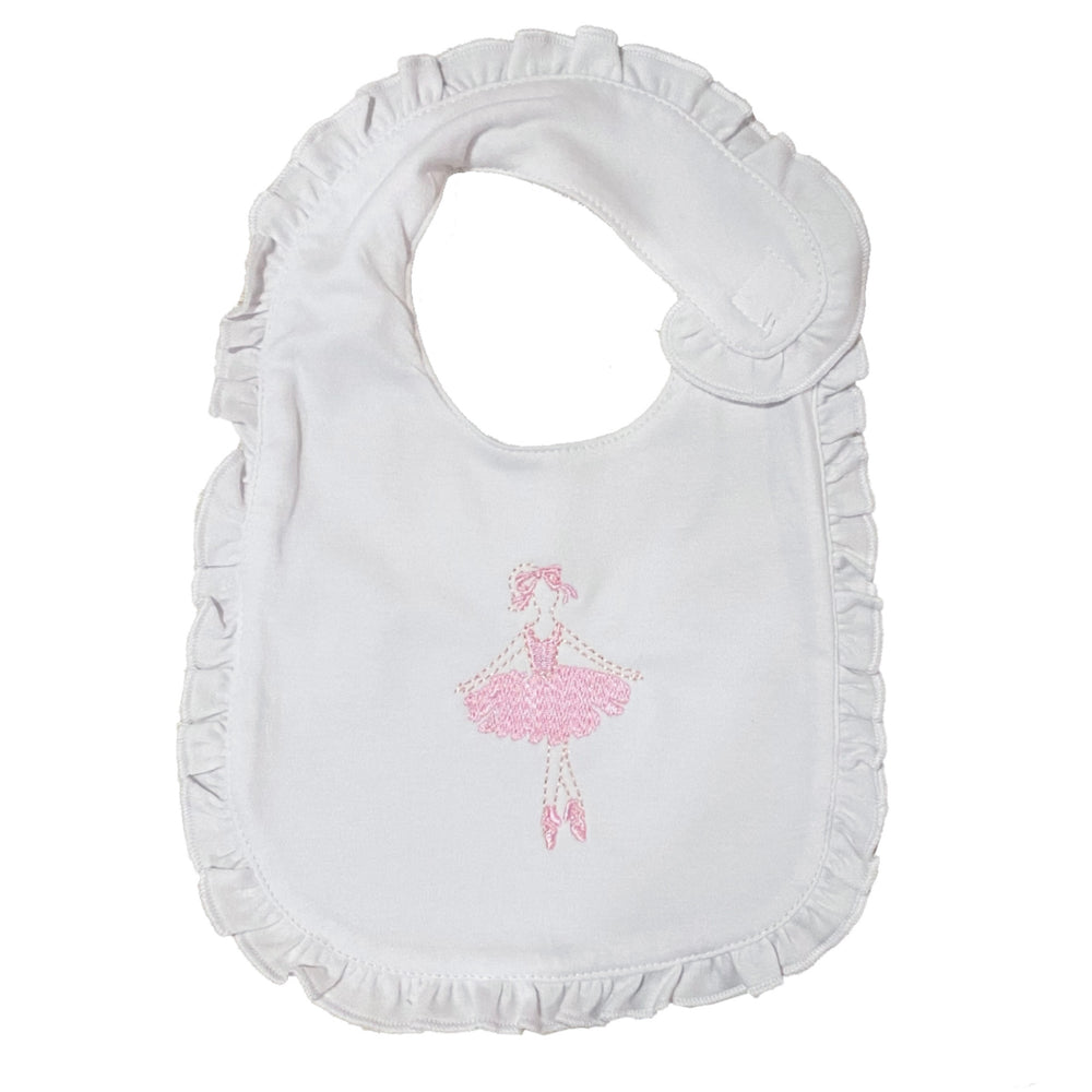 Embroidered Ballerina Bib