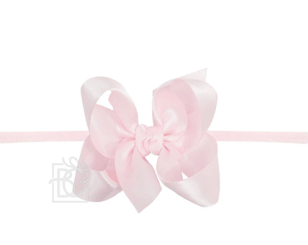 Large Headband - Satin Light Pink