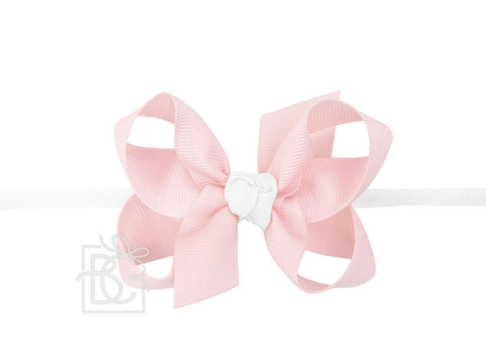 Medium Headband - Light Pink/White Combo