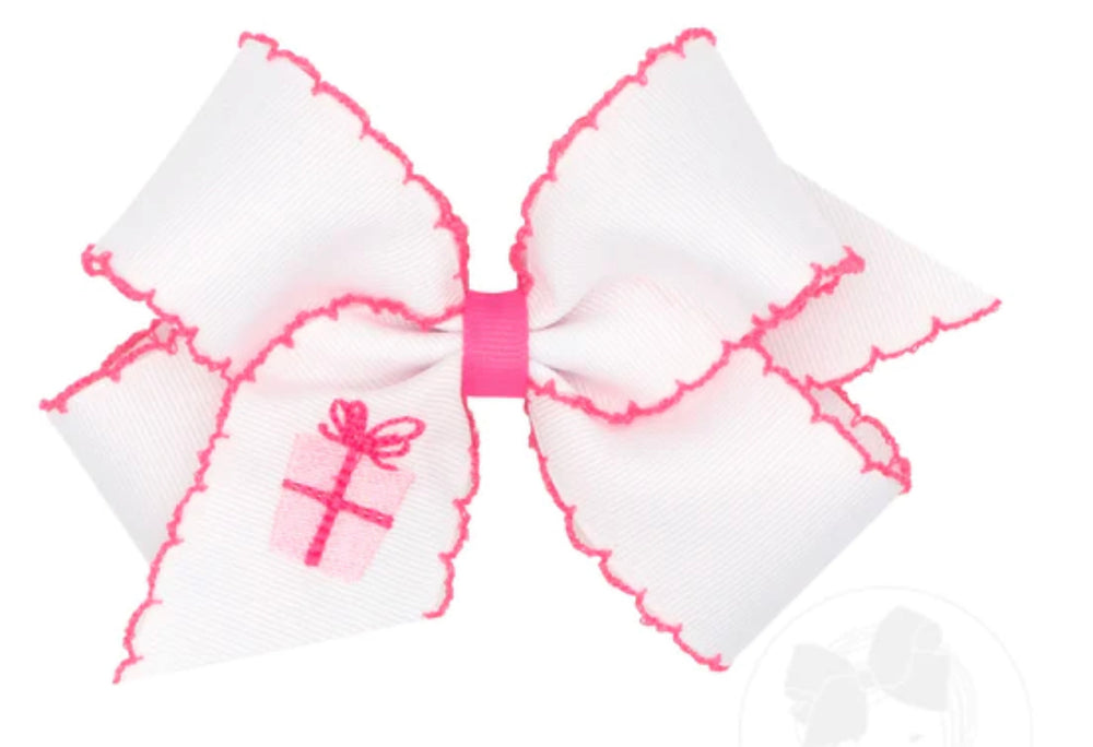 Medium Moonstitch Birthday Present Bow
