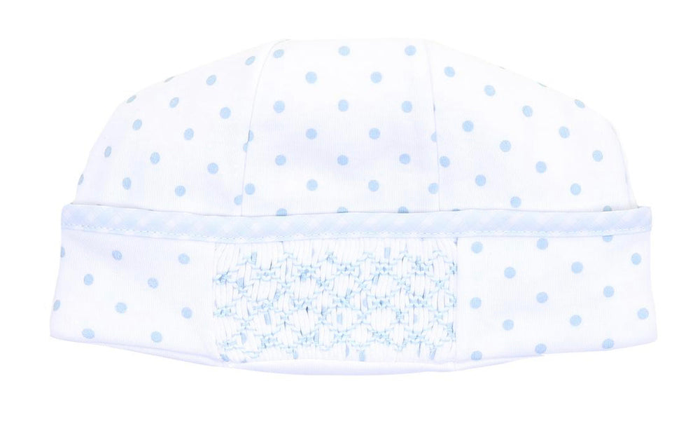 Gingham Dots Smocked Hat