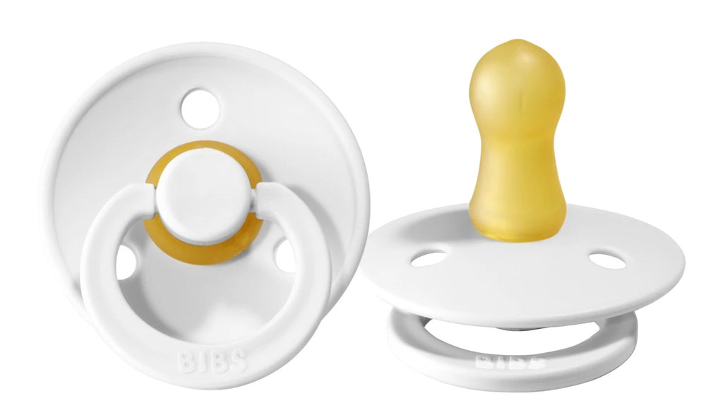 Bibs Pacifier 2 Pack - White