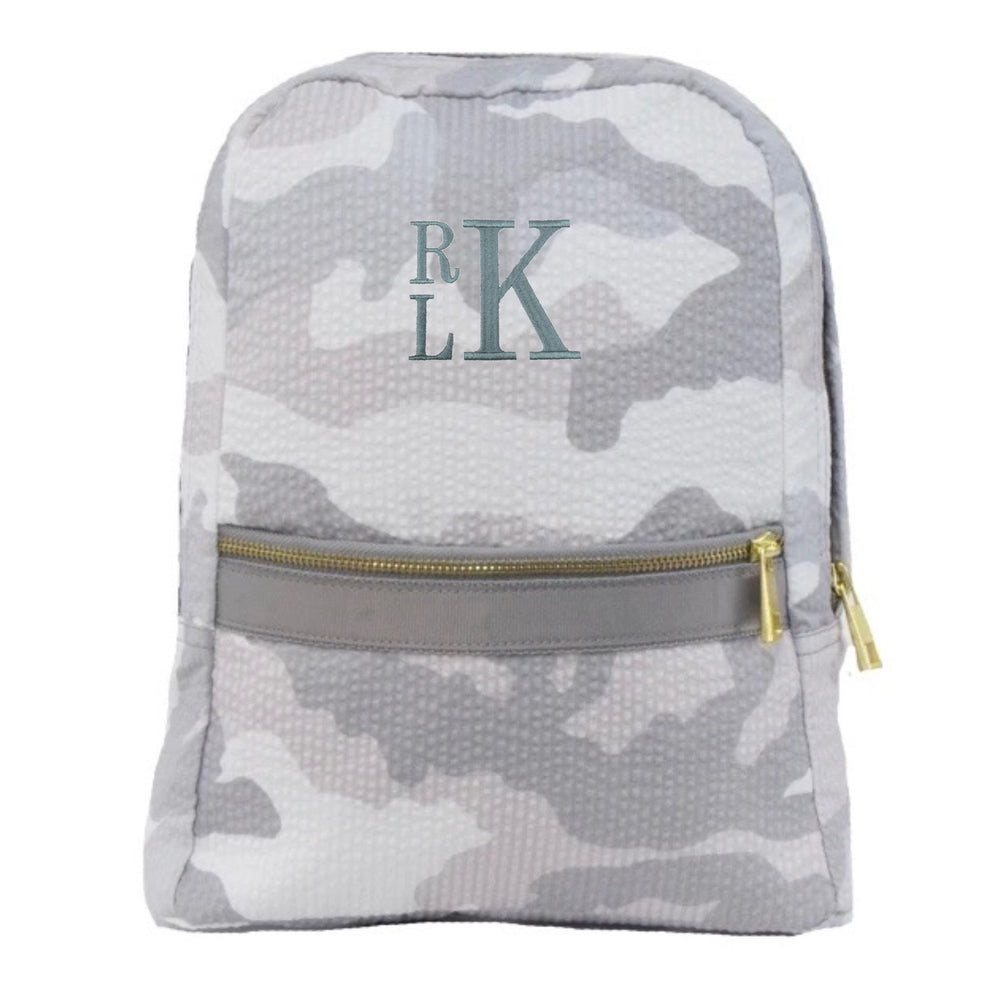 Camo Seersucker Backpack