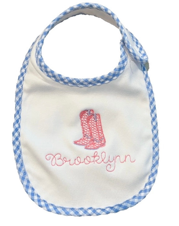 Pink Cowgirl Bib