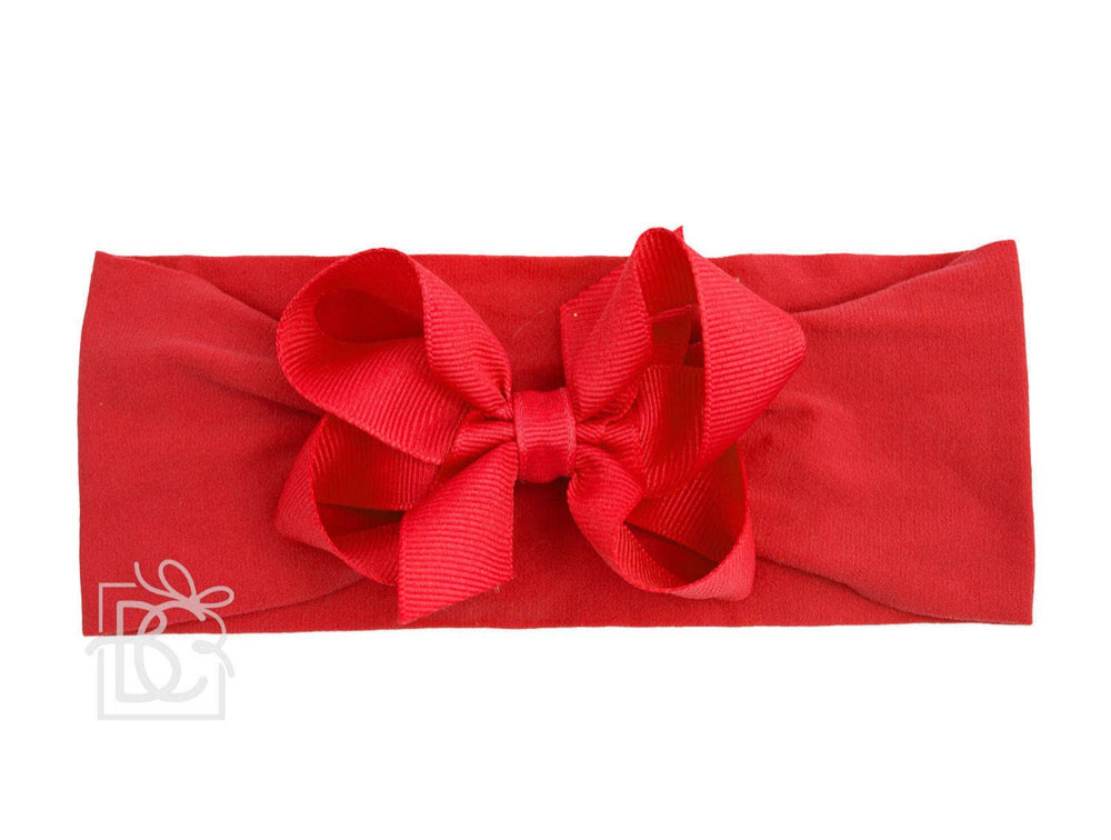 Medium Bow Headband - Red