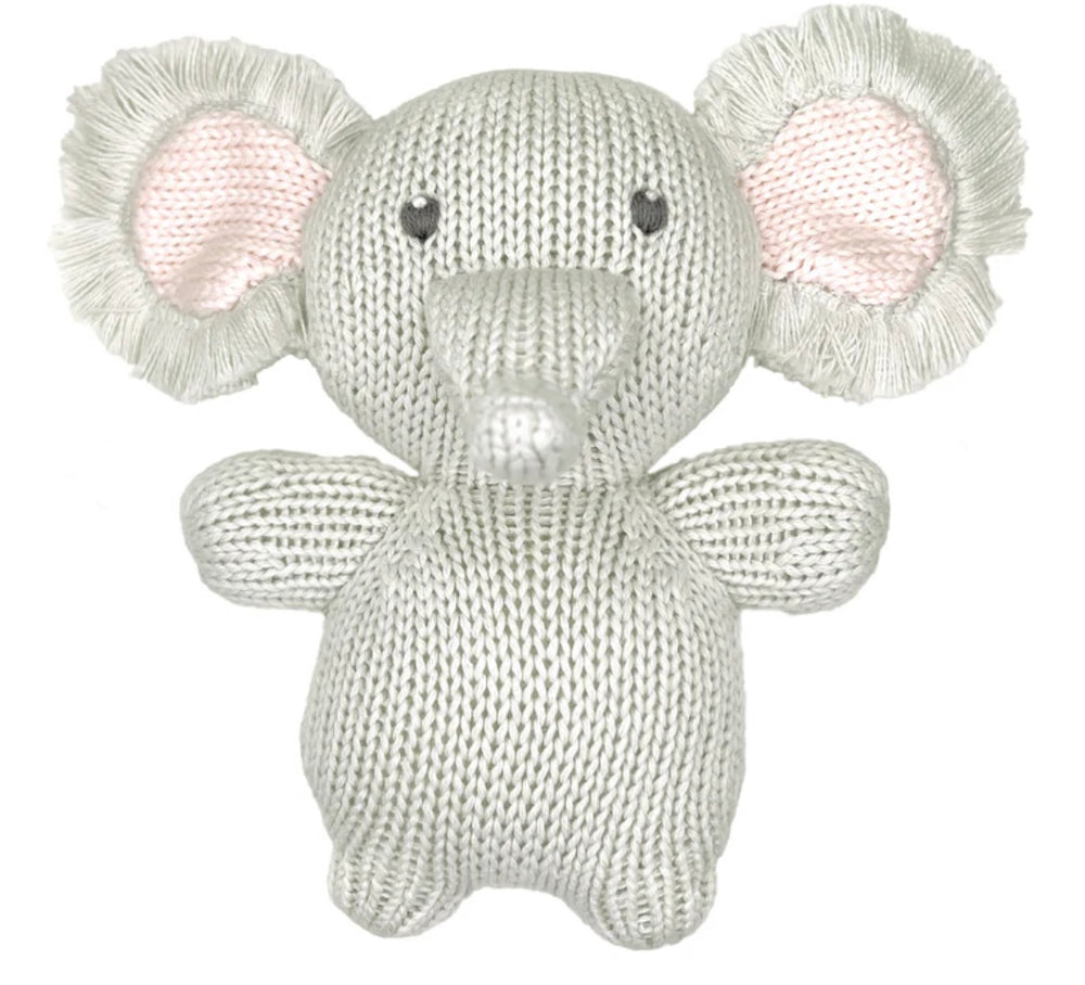 Pebbles the Elephant Knit Doll