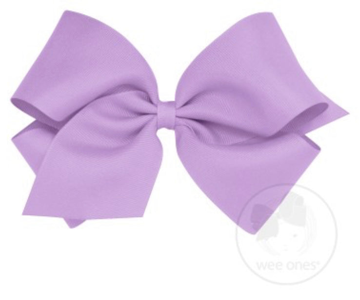 King Grosgrain Bow - Light Orchid