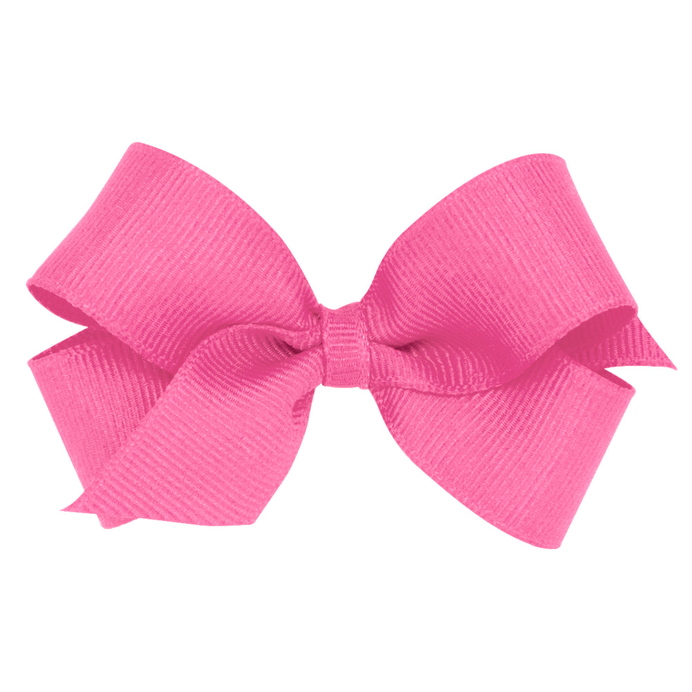 Mini Grosgain Bow - Hot Pink