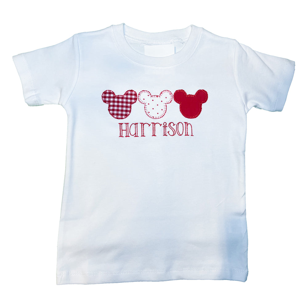 Mouse Trio Applique Shirt