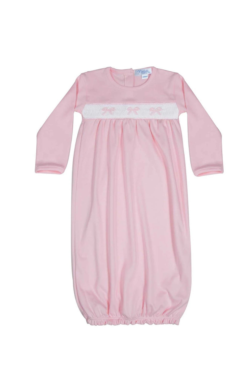 Pink Bows Smocked Gown
