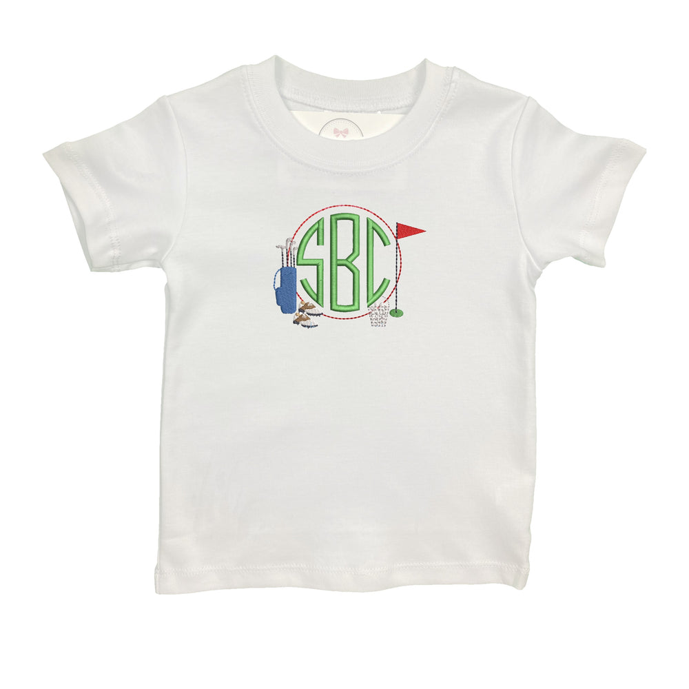 Boys Golf Embroidered Shirt