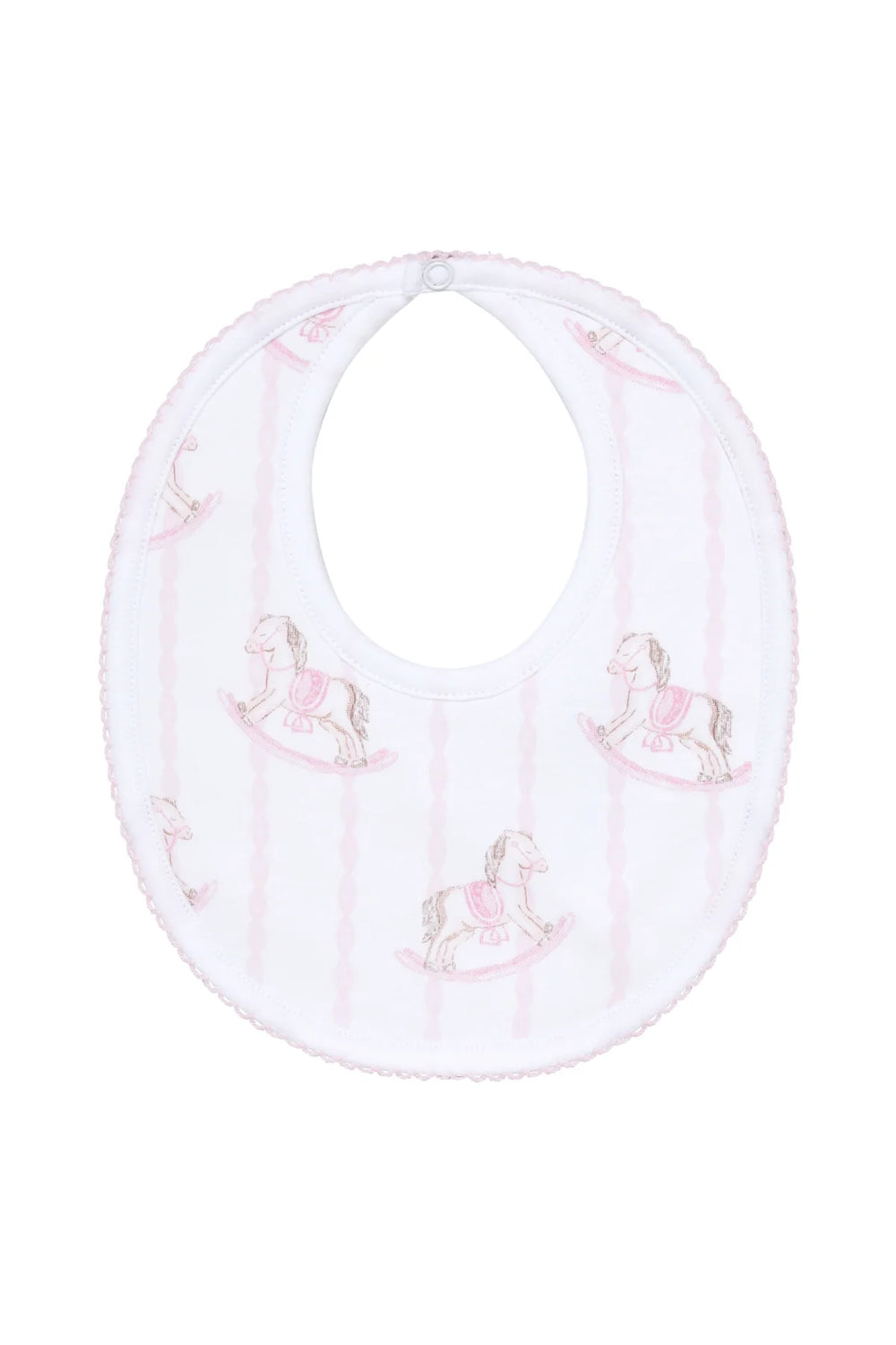 Pink Rocking Horse Bib