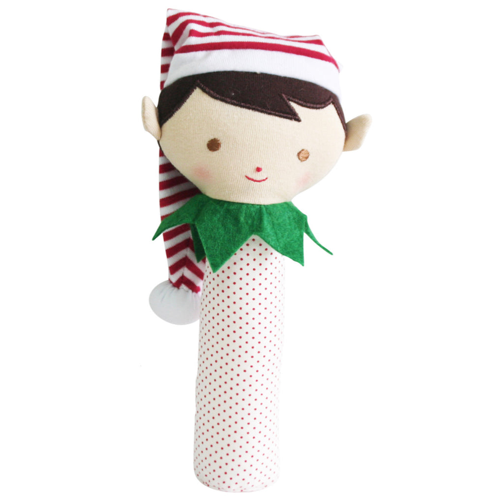 Red & Green Elf Rattle