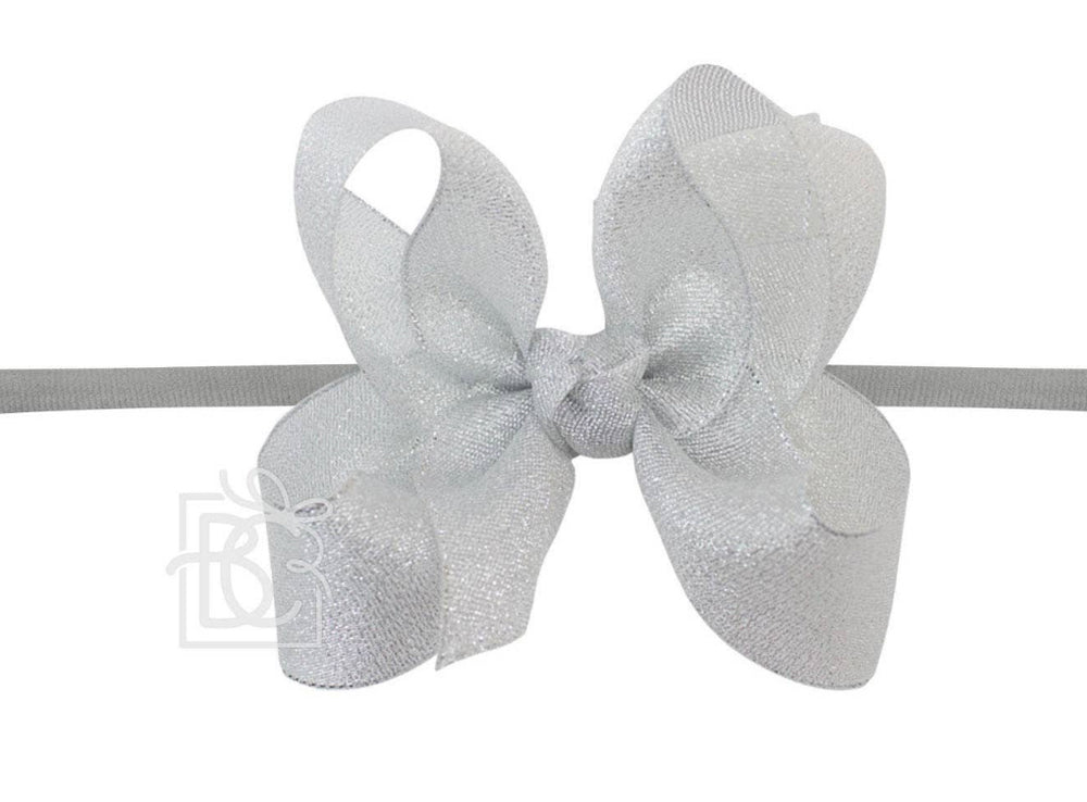 Large Headband - Silver Sparkle
