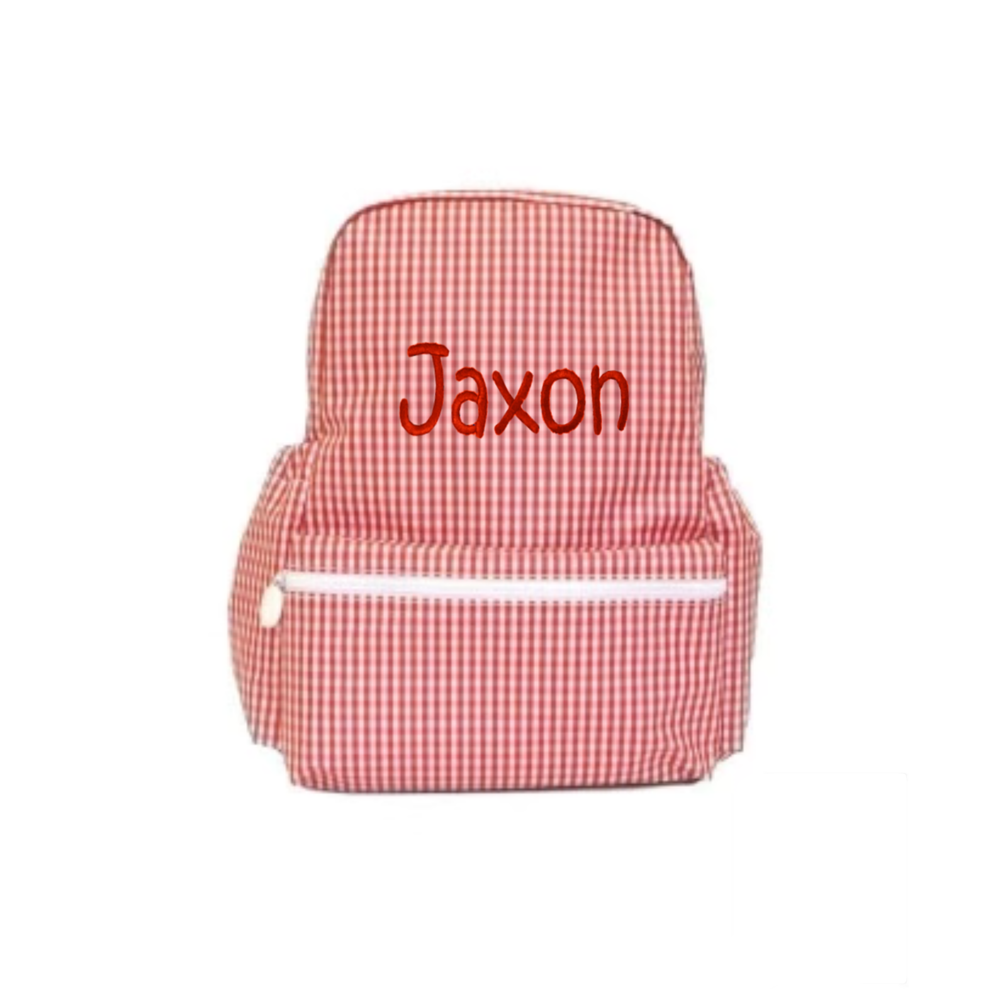 Red Gingham Backpack